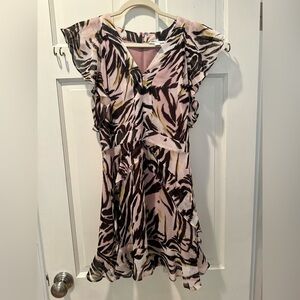 Bar III Multicolor Abstract Dress